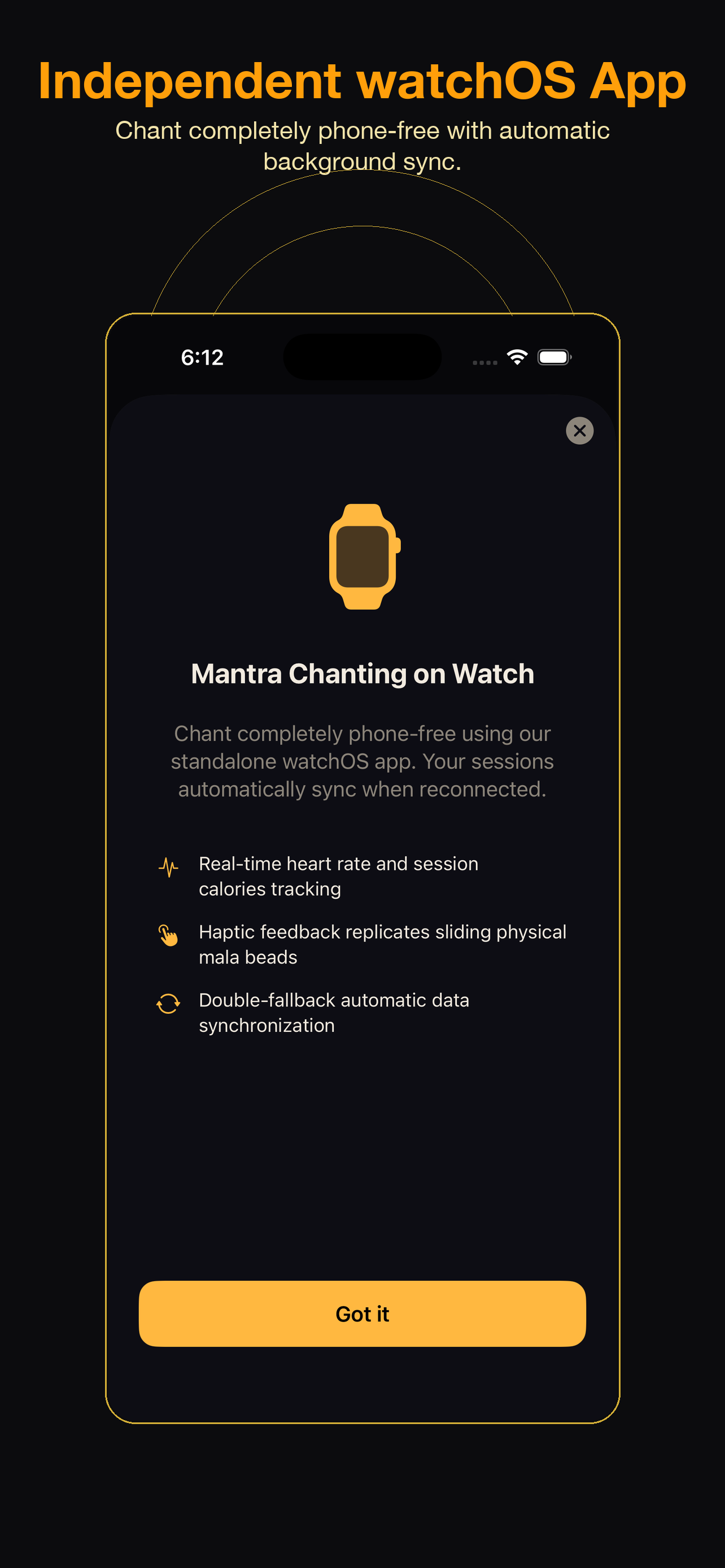 Apple Watch App Screen