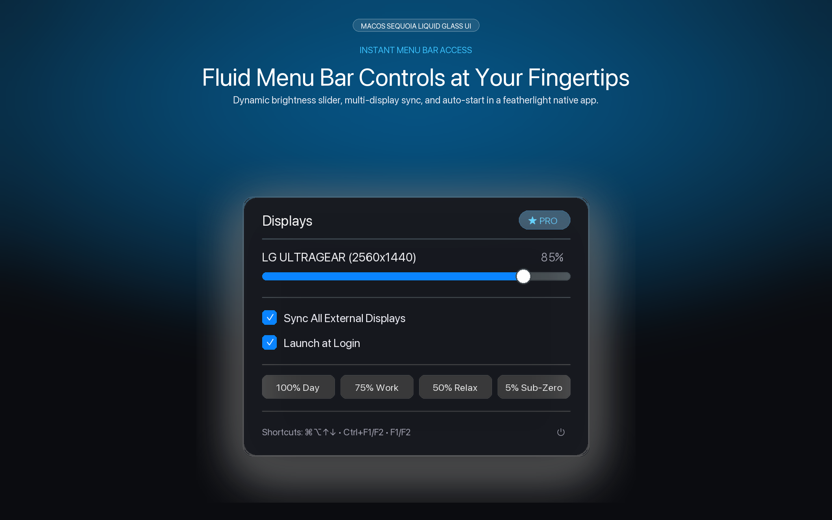 Menu Bar Popover Visual